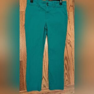Anthropologie Green Chinos